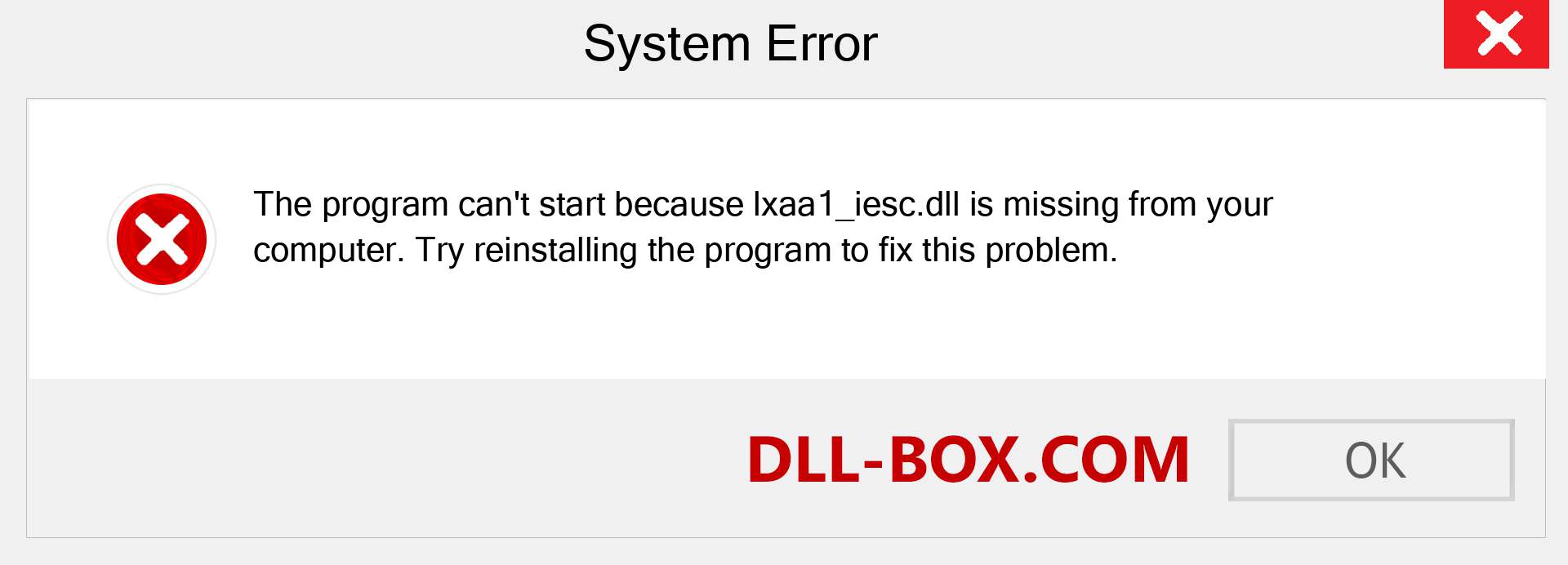  lxaa1_iesc.dll file is missing?. Download for Windows 7, 8, 10 - Fix  lxaa1_iesc dll Missing Error on Windows, photos, images